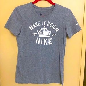 Nike Tshirts: Make It Reign and Animal Print.